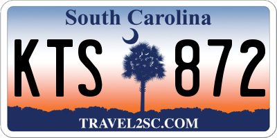 SC license plate KTS872