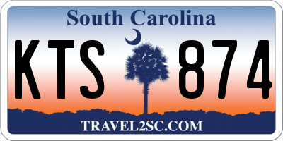 SC license plate KTS874