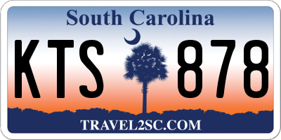 SC license plate KTS878