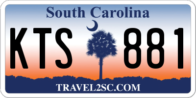 SC license plate KTS881