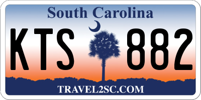 SC license plate KTS882