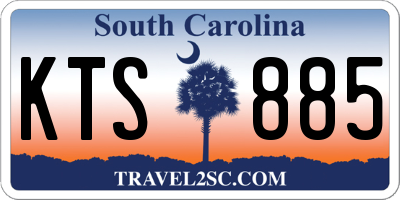 SC license plate KTS885