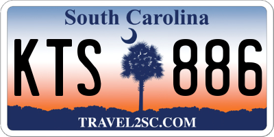 SC license plate KTS886