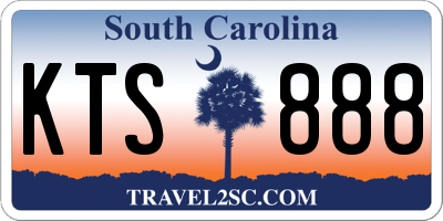 SC license plate KTS888
