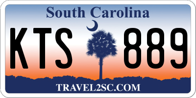 SC license plate KTS889