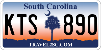 SC license plate KTS890