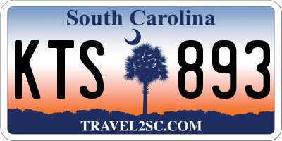 SC license plate KTS893