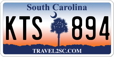 SC license plate KTS894
