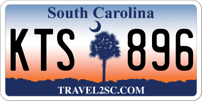 SC license plate KTS896