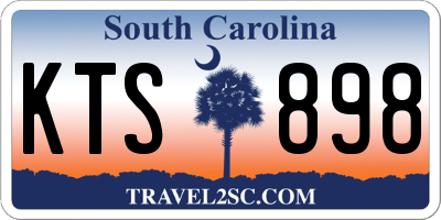 SC license plate KTS898