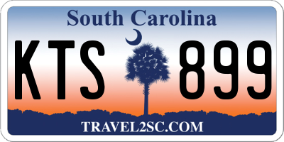 SC license plate KTS899