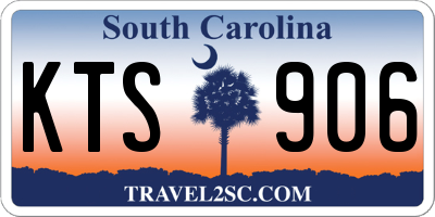 SC license plate KTS906