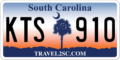 SC license plate KTS910