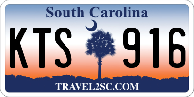 SC license plate KTS916