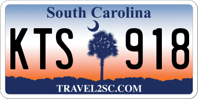SC license plate KTS918