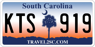 SC license plate KTS919