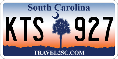 SC license plate KTS927