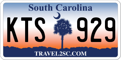 SC license plate KTS929