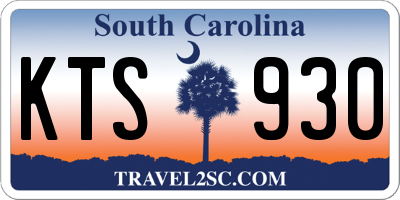 SC license plate KTS930