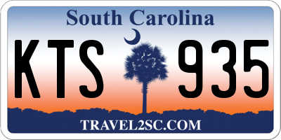SC license plate KTS935