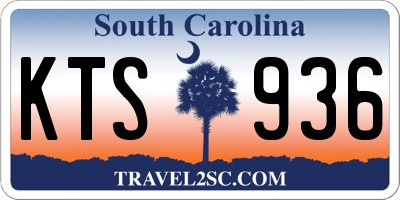 SC license plate KTS936
