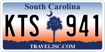 SC license plate KTS941