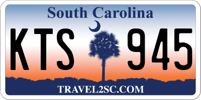 SC license plate KTS945