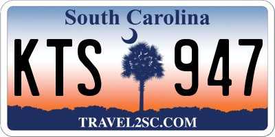 SC license plate KTS947