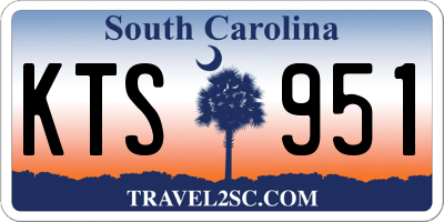 SC license plate KTS951