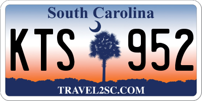 SC license plate KTS952