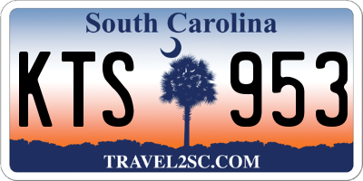 SC license plate KTS953