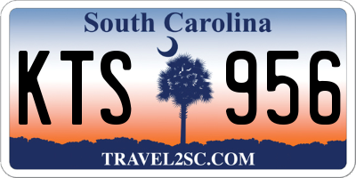 SC license plate KTS956