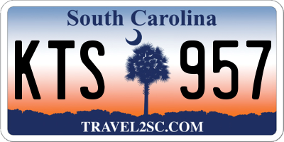 SC license plate KTS957