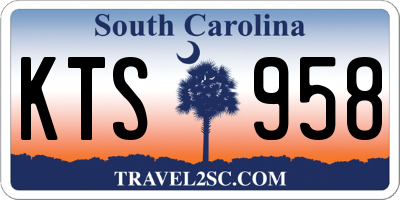 SC license plate KTS958