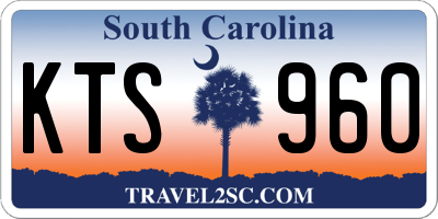 SC license plate KTS960