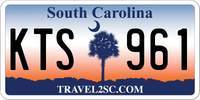 SC license plate KTS961