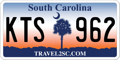 SC license plate KTS962