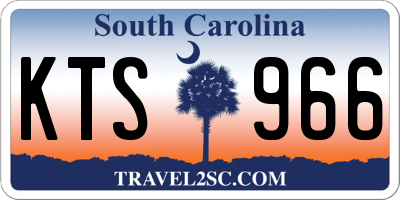 SC license plate KTS966