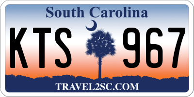 SC license plate KTS967