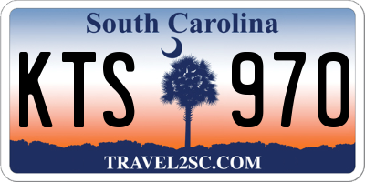 SC license plate KTS970