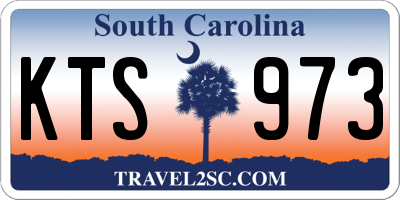 SC license plate KTS973