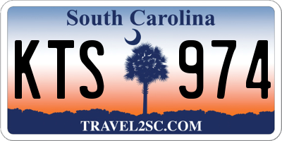 SC license plate KTS974