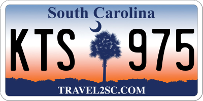 SC license plate KTS975