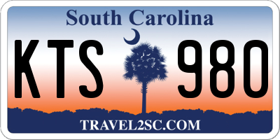 SC license plate KTS980