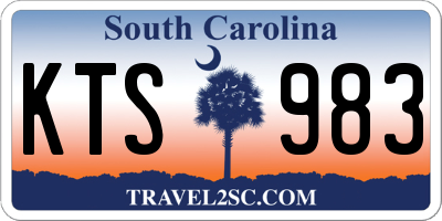 SC license plate KTS983