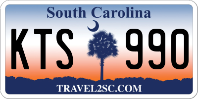 SC license plate KTS990