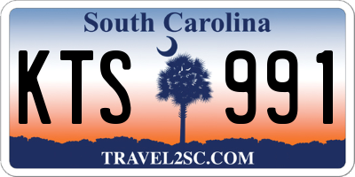 SC license plate KTS991