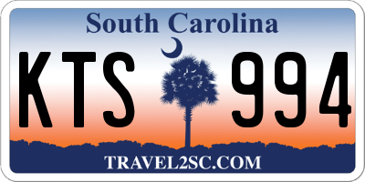 SC license plate KTS994