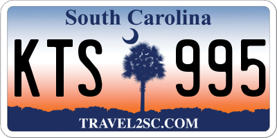 SC license plate KTS995