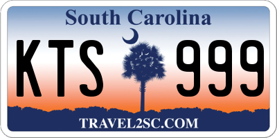 SC license plate KTS999
